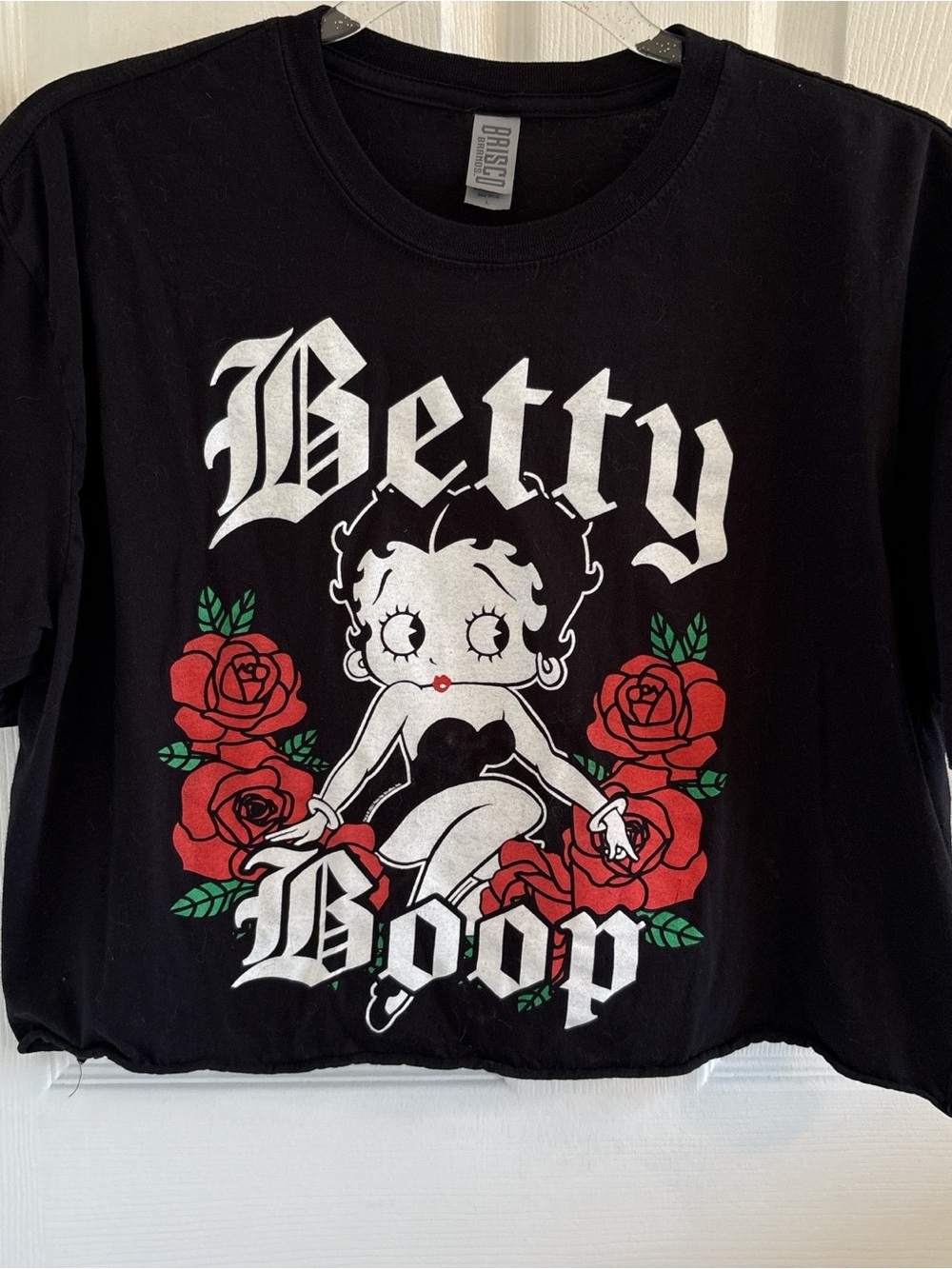 Brisco Betty Boop Graphic Crop Top - Size L